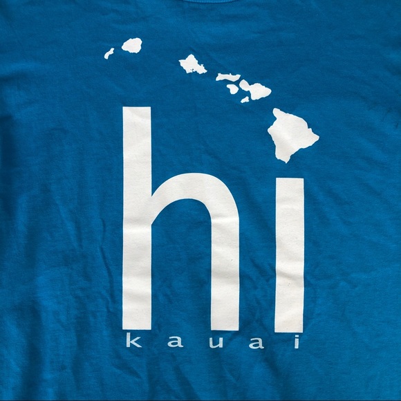 Blue Kauai Hawaii Island Medium Shirt - Picture 2 of 3